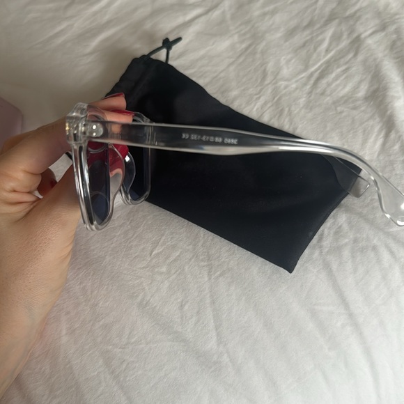 Clear frames, blue lens sunglasses from Iceland - Picture 3 of 4